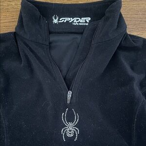 Spyder Black Half-Zip Pullover